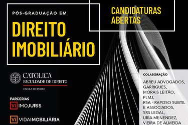 Abertas as candidaturas para a Pós-Graduação em Direito Imobiliário na UCP Porto