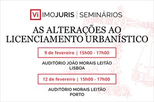 Seminários Imojuris vão debater as alterações ao licenciamento urbanístico